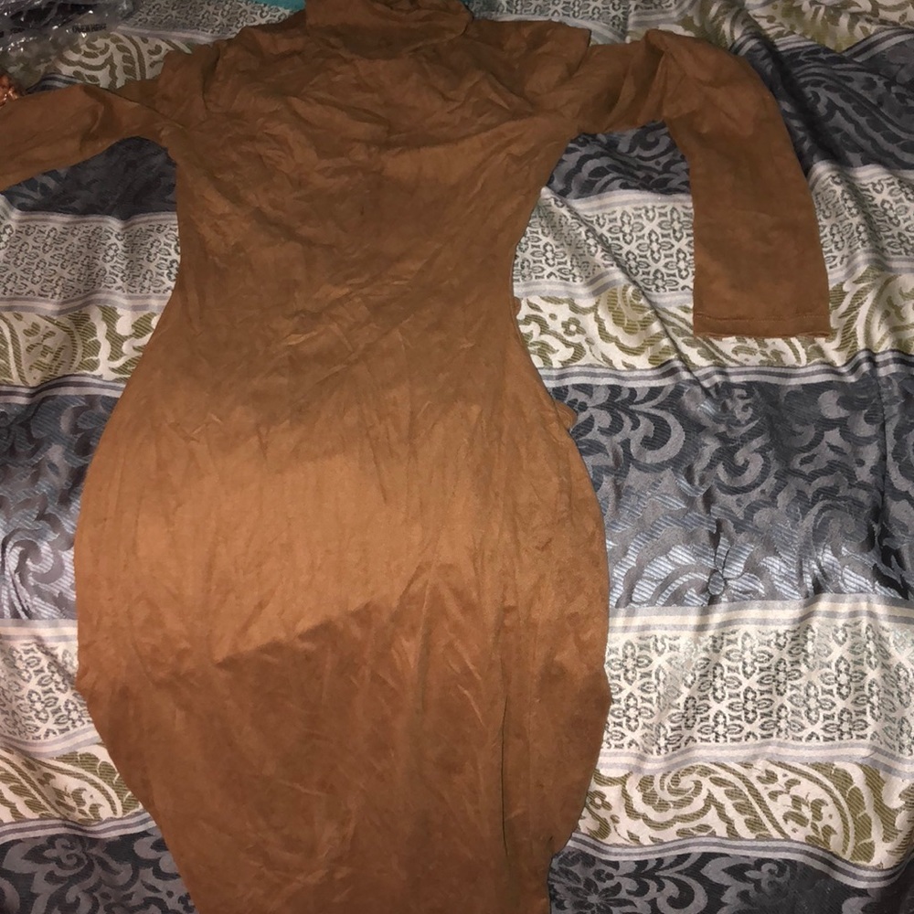 Suede dress